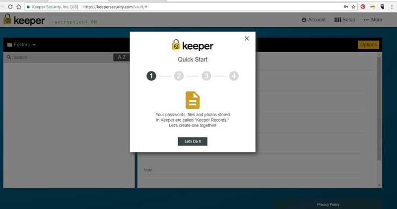 password manager - keeper login
